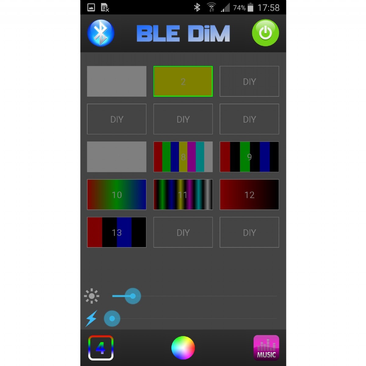 Ducki 105cm RGB 5D Bluetooth Çakarlı Renk Geçişli Led bar 240w