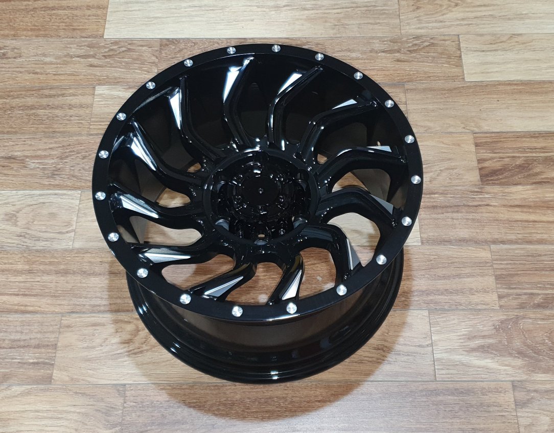 Black Rhino 17x9inc 6X139.7 Jant Turbulance CB110 ET0 , Türbülans Jant