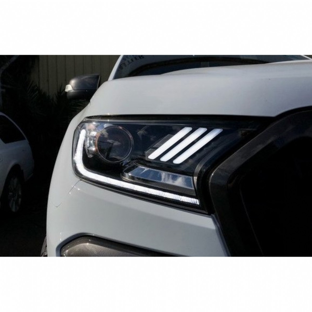 Ducki Ford Ranger 2016-2022 Ledli Mustang Tipi Far Kırmızı