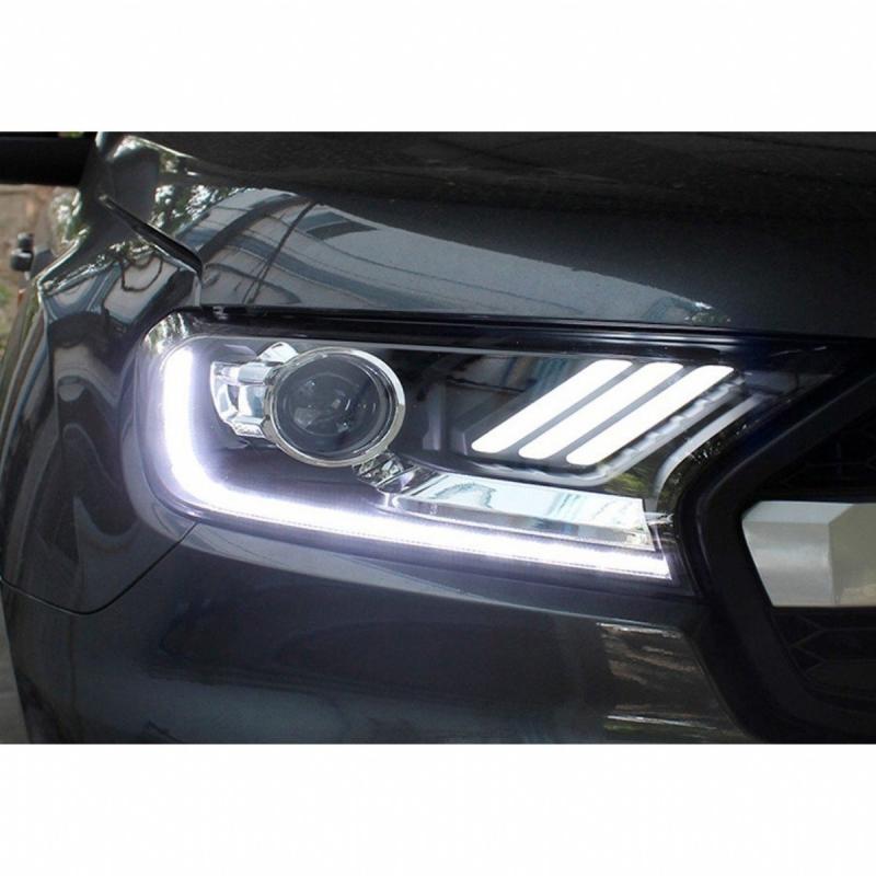 Ducki Ford Ranger 2016-2022 Ledli Mustang Tipi Far Siyah