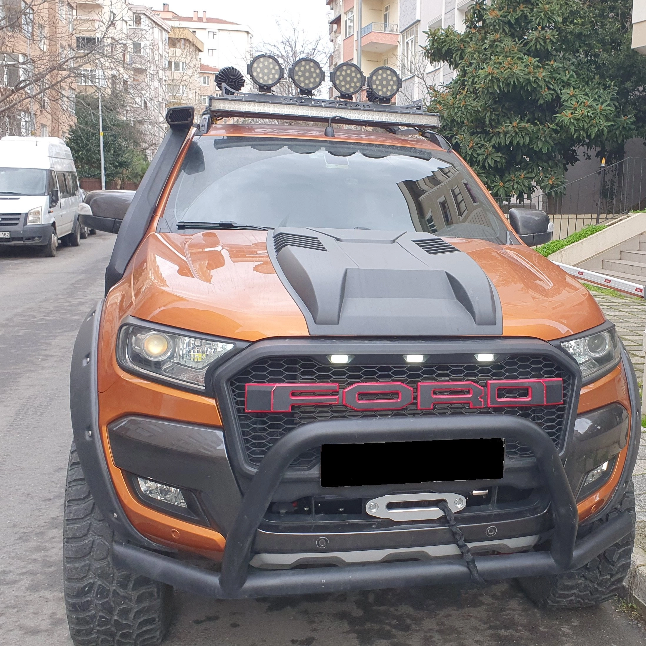 Ducki Ford Ranger Uyumlu 2012-2022 için Vinç Montaj Tablası / Sehpası