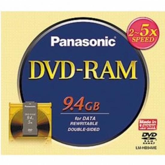 Panasonic 5X 9.4GB Removable Cartridge DVD-RAM
