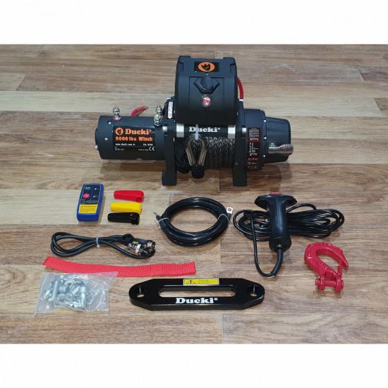 Ducki 9000lb 4077kg Sentetik Halatlı (9mm) Kısa Şaft Vinç