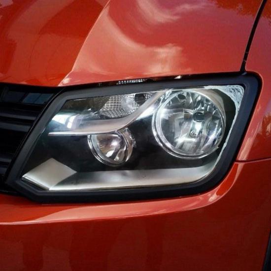 Ducki VW Amarok 2010-2018 Far, Stop Çerçevesi Seti Siyah  (ABS Plastik)