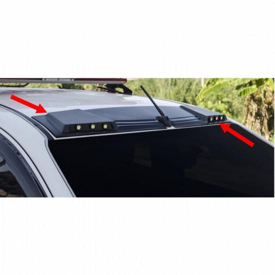 Ducki Mitsubishi L200 2015 sonrası 3lu Led Tavan Şapkası Kep Ledli (ABS Plastik)