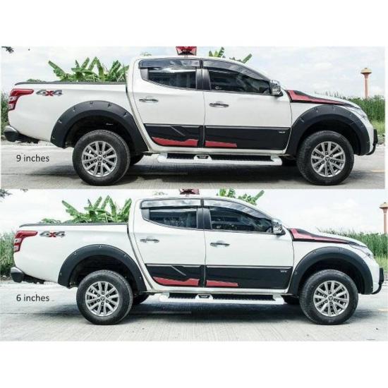 Ducki Fiat Fullback 2015 sonrası 9inc Mat Siyah Dodik (ABS Plastik)