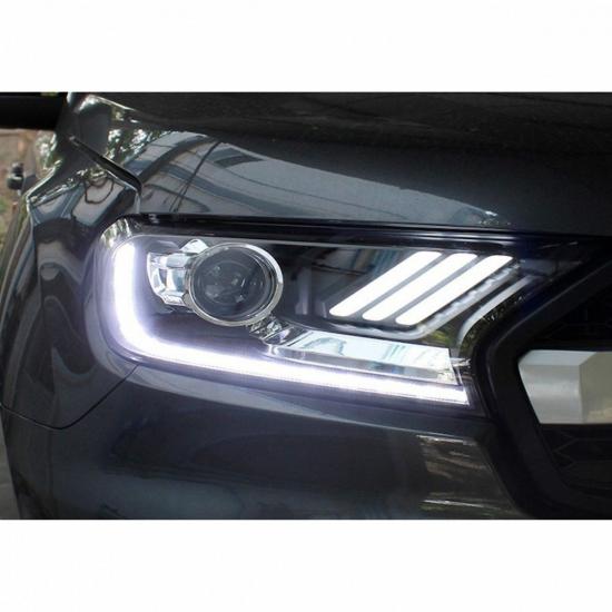 Ducki Ford Ranger 2016-2022 Ledli Mustang Tipi Far Siyah