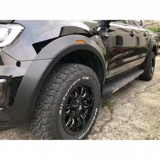 Ford Ranger 2016-2022 Işıklı Ledli Slim Mat Siyah Dodik (ABS Plastik)