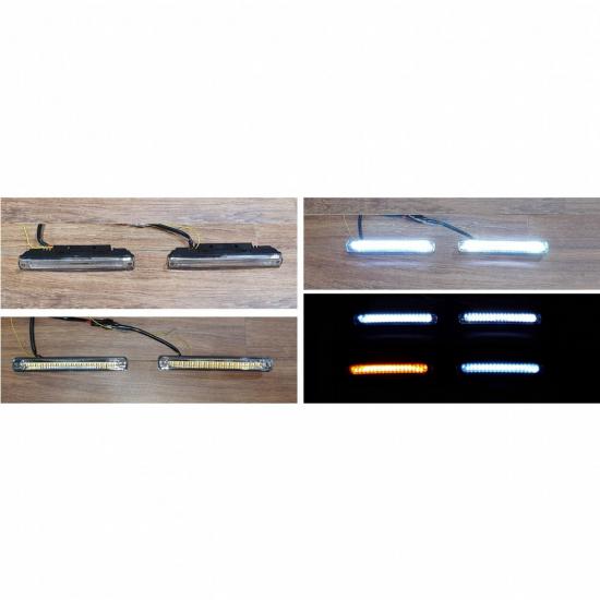 Ducki 18cm Ledli Gündüz Farı DRL+ Dinamik Kayar Sinyalli Led Işık