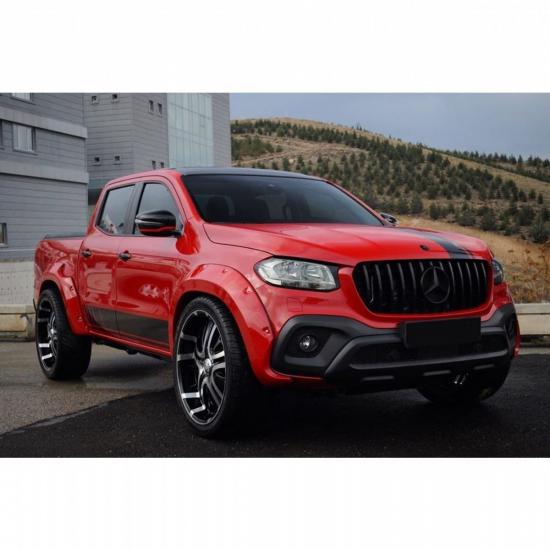 Ducki Mercedes X CLASS AMG GT Ön Izgara / Panjur MAT Siyah
