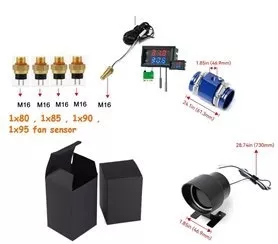 Motor Suyu Sıcaklık Kontrollü Ayarlanabilir Soğutma Fan Devre Kiti 36mm